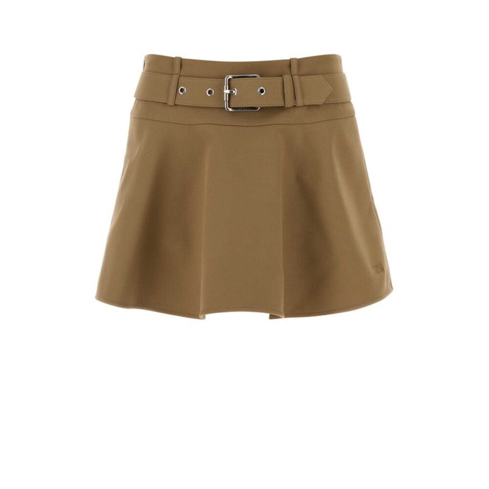 Loewe Women Camel Cotton Pant-Skirt